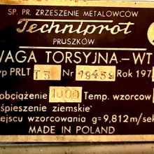 Весы ювелирные Techniprot waga torsyjna-wt Typ PRLTT 5